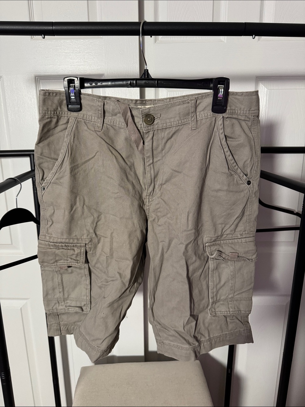 Triple Five Soul Men's Cargo Shorts in Taupe